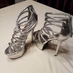 Women strappy 6 1/2 inch heels